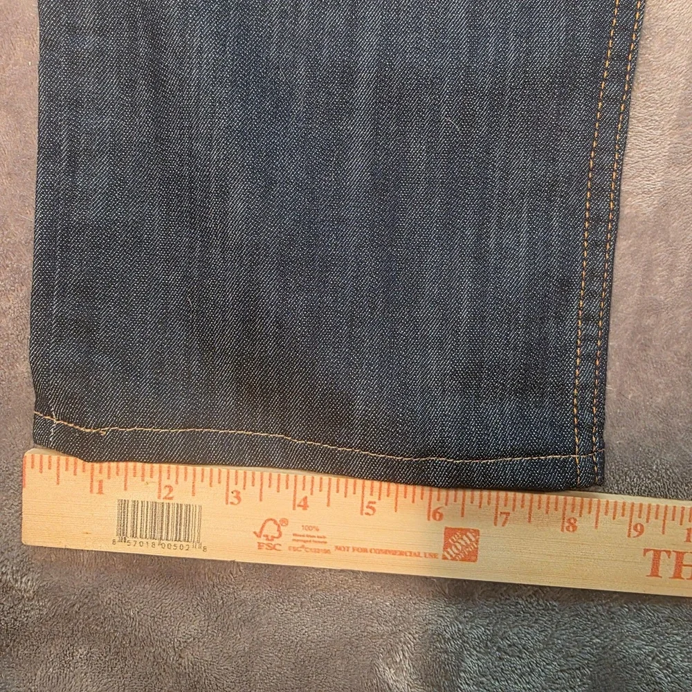 Dearborn Denim & Apparel Jeans Mens 35x31 Blue Dark Wash Relaxed Fit Stretch